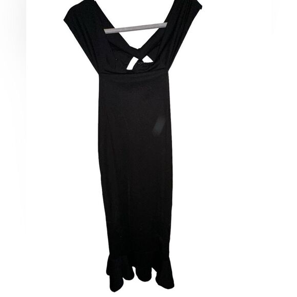 Black Midi Dress - Picture 2 of 3